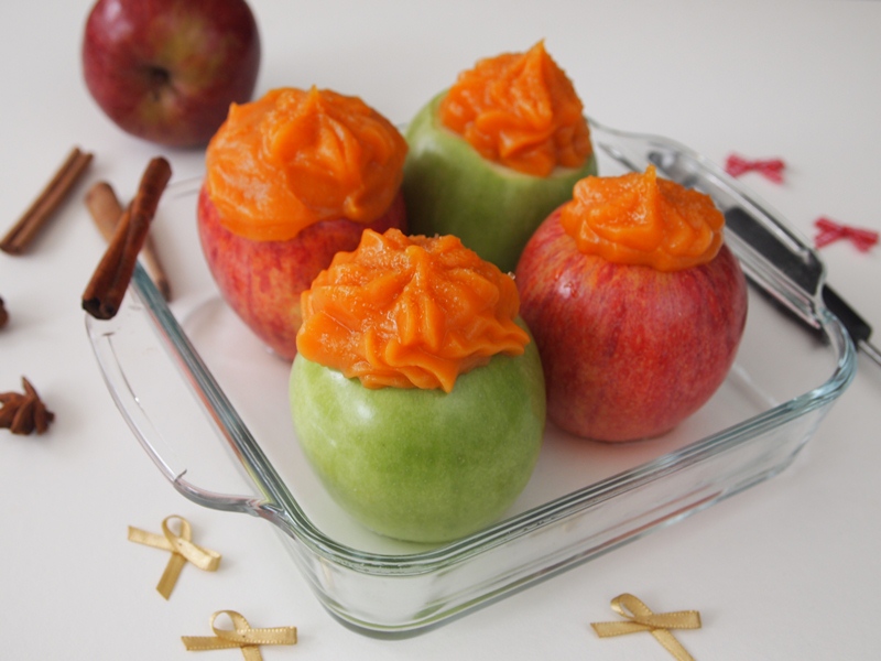 Baked Apples with Sweet Potatoes